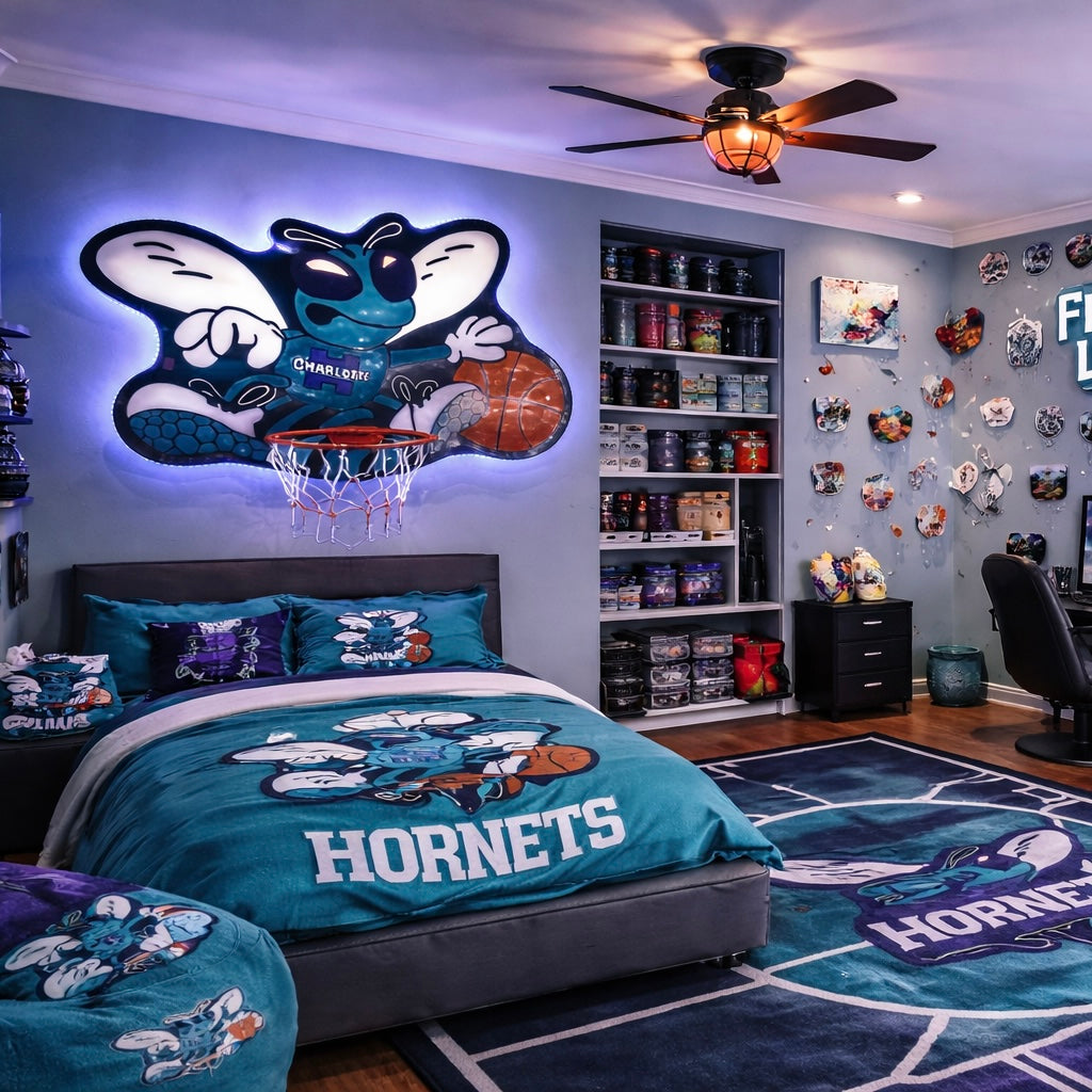 CLT HORNETS WALL HOOP
