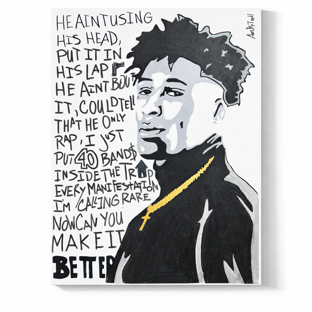 YOUNG BOY SLIME BELIEF PAINTING